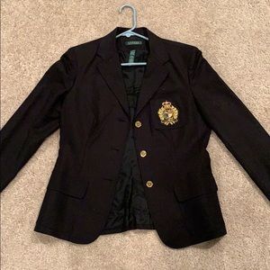 Lauren Ralph Lauren Black Blazer with Gold Accents